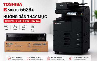 Hướng dẫn thay mực Toshiba e-STUDIO 5528A và 6528A đúng cách